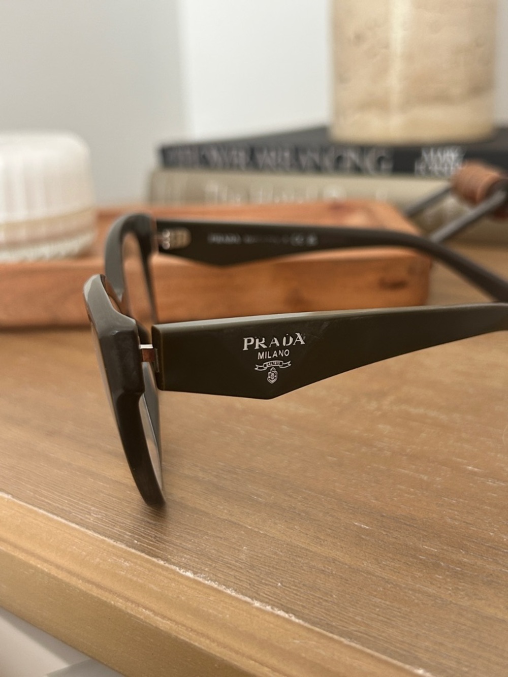Prada Black Cat-Eye Acetate Glasses - Picture 4 of 9
